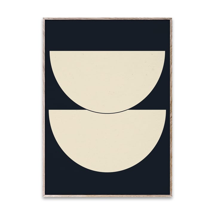Half Circles I plakat blå - 50x70 cm - Paper Collective