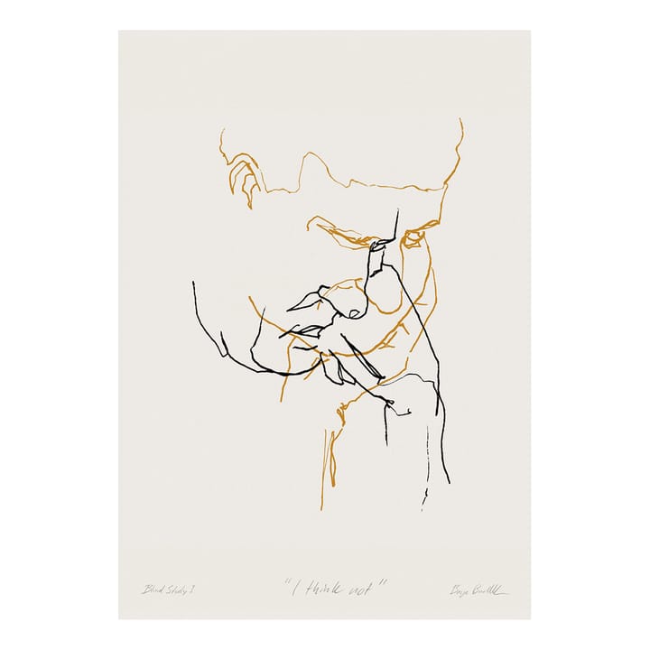I Think Not 01 (yellow) plakat - 50x70 cm - Paper Collective