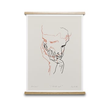 I Think Not 02 (red) plakat - 50x70 cm - Paper Collective