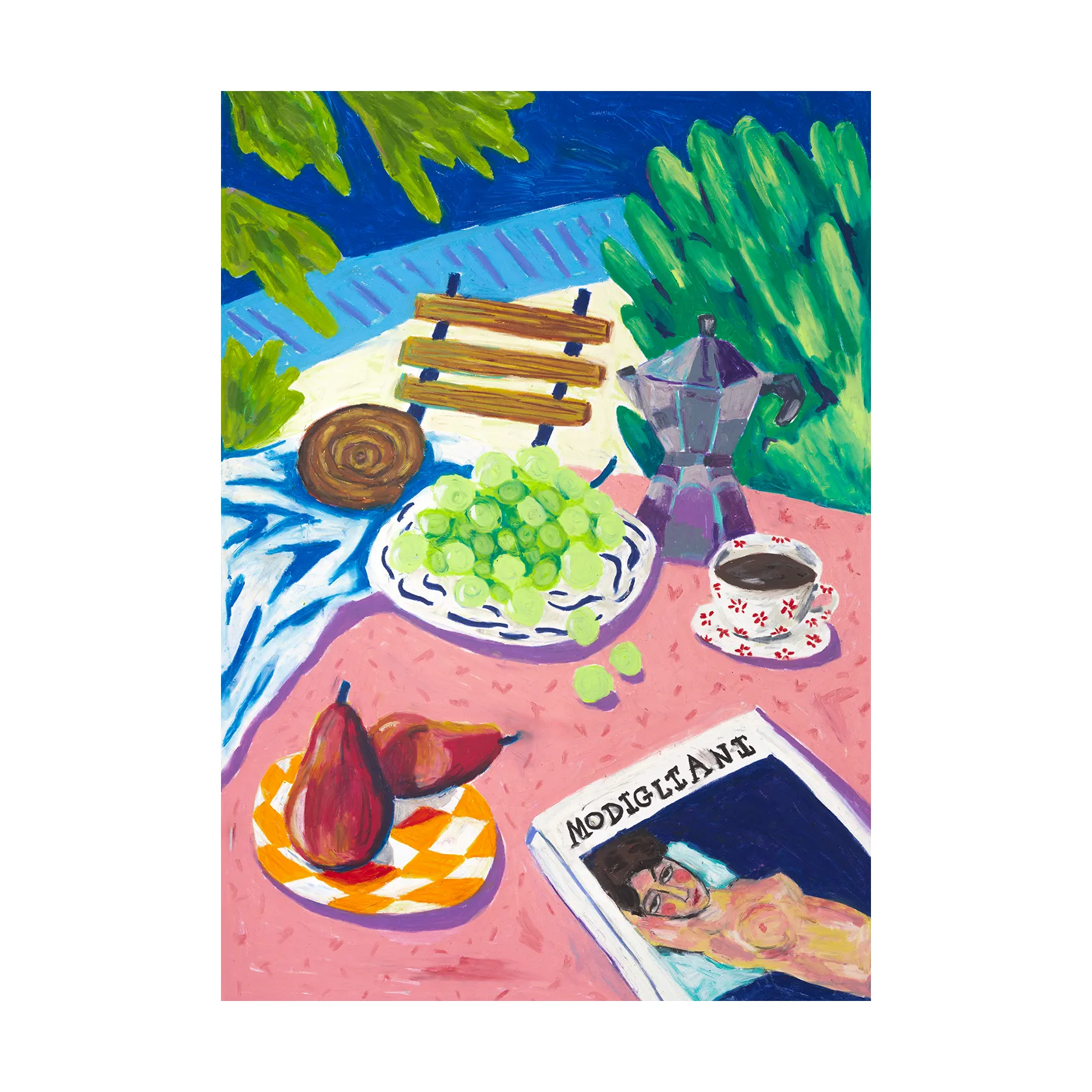 Modigliani in the Garden plakat, 50x70 cm Paper Collective