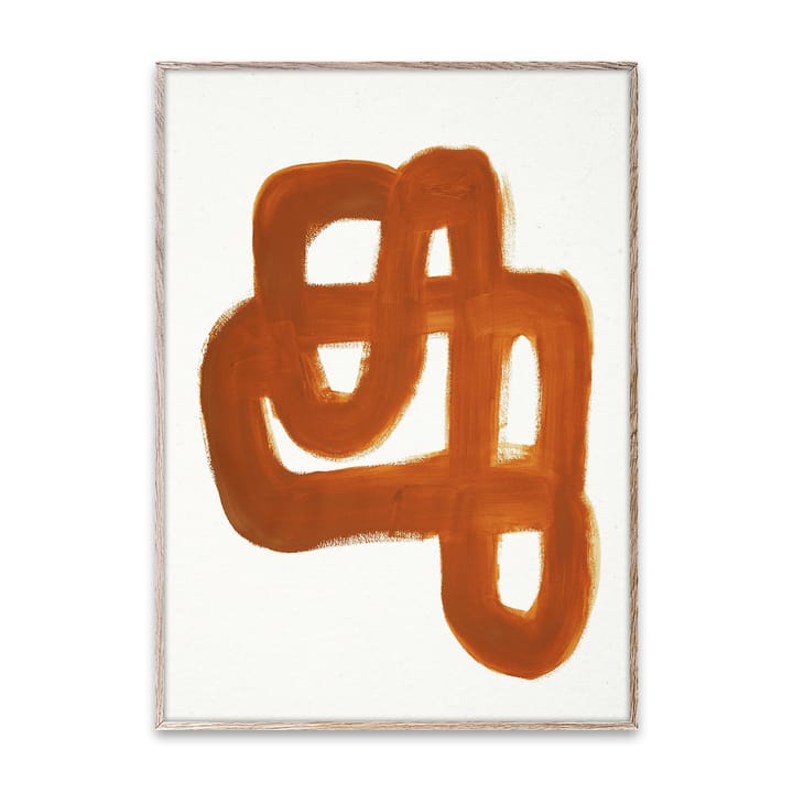Orange Brush plakat, 50x70 cm Paper Collective