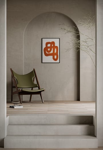 Orange Brush plakat - 50x70 cm - Paper Collective
