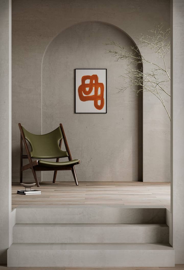 Orange Brush plakat, 50x70 cm Paper Collective
