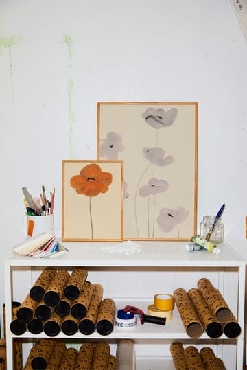 Orange Vallmo plakat - 30x40 cm - Paper Collective