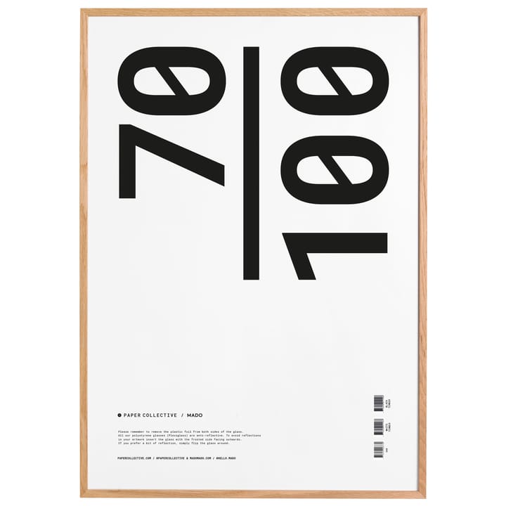 Paper Collective ramme plexiglas/eg - 70x100 cm - Paper Collective