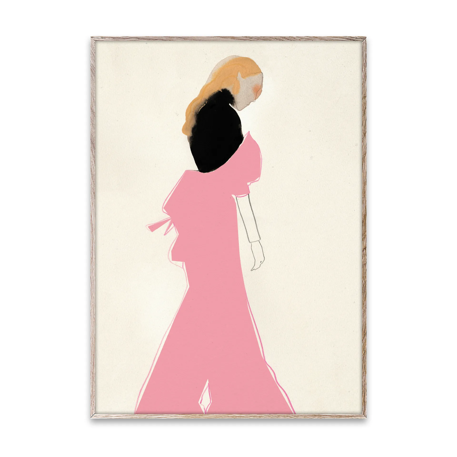 Pink Dress plakat, 50x70 cm Paper Collective