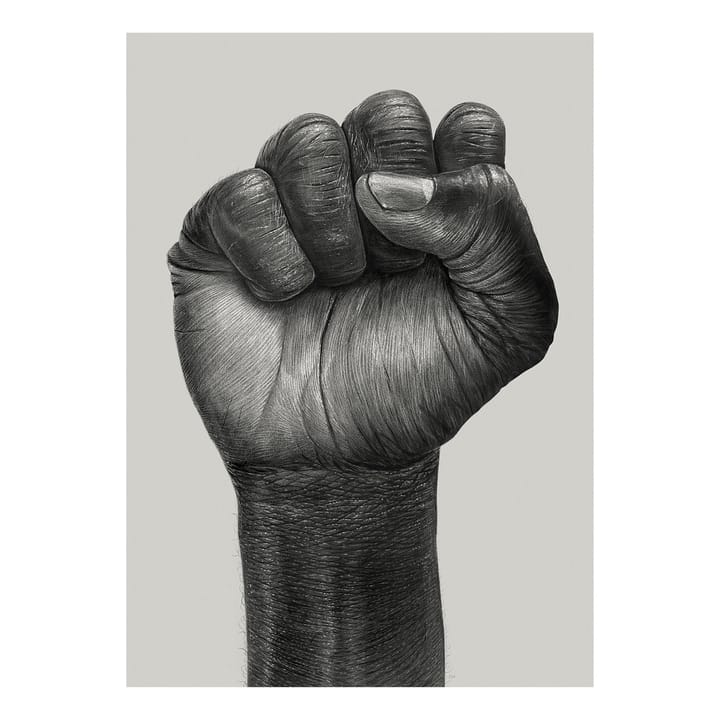 Raised Fist plakat, 30x40 cm Paper Collective