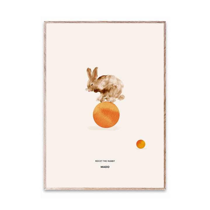 Rocky the Rabbit plakat, 50x70 cm Paper Collective