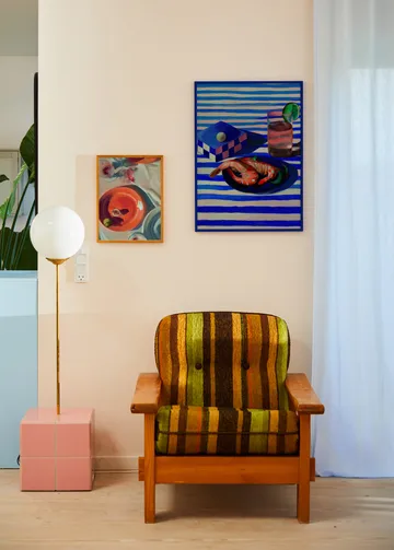 Shrimp & Stripes plakat - 70x100 cm - Paper Collective