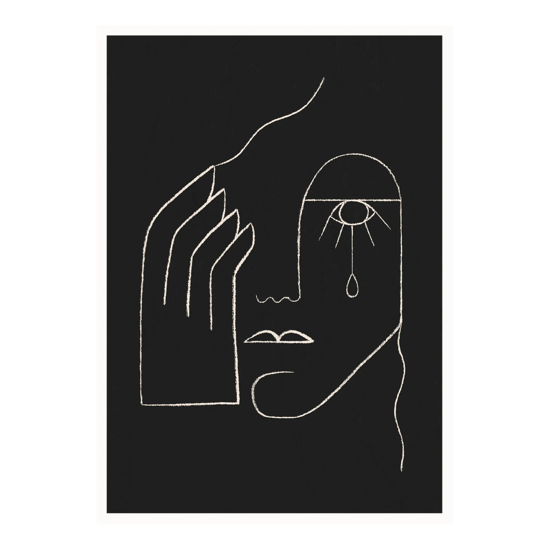 Single Tear plakat, 50x70 cm Paper Collective