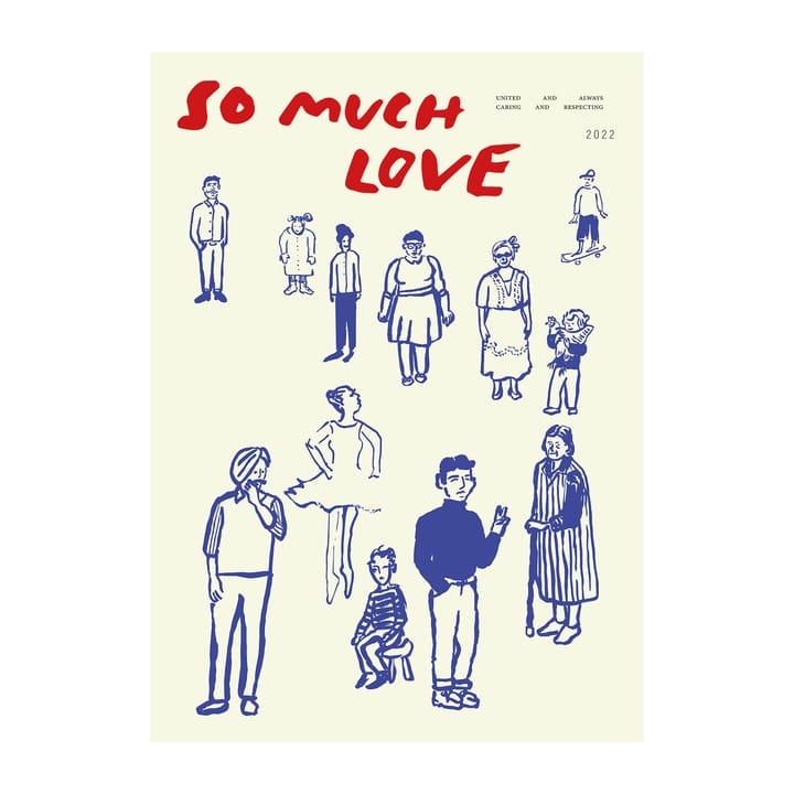 So Much Love plakat - 50x70 cm - Paper Collective