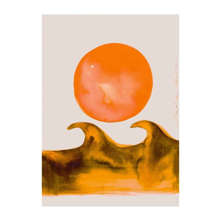 Sunset Waves plakat - 50x70 cm - Paper Collective