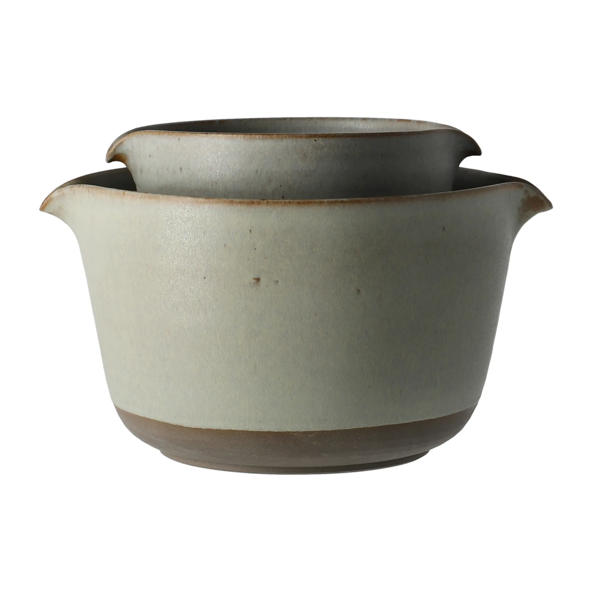 Lantliv lertøjsskål grå, 2 dele Paradisverkstaden