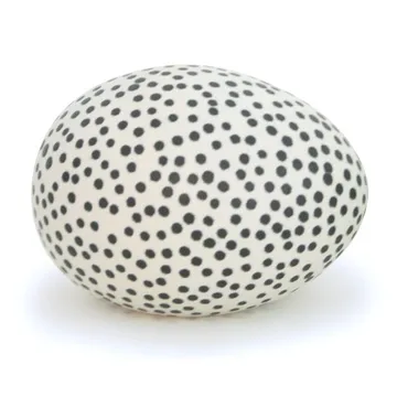 Paradis æg prikket - hvid-sort - Paradisverkstaden