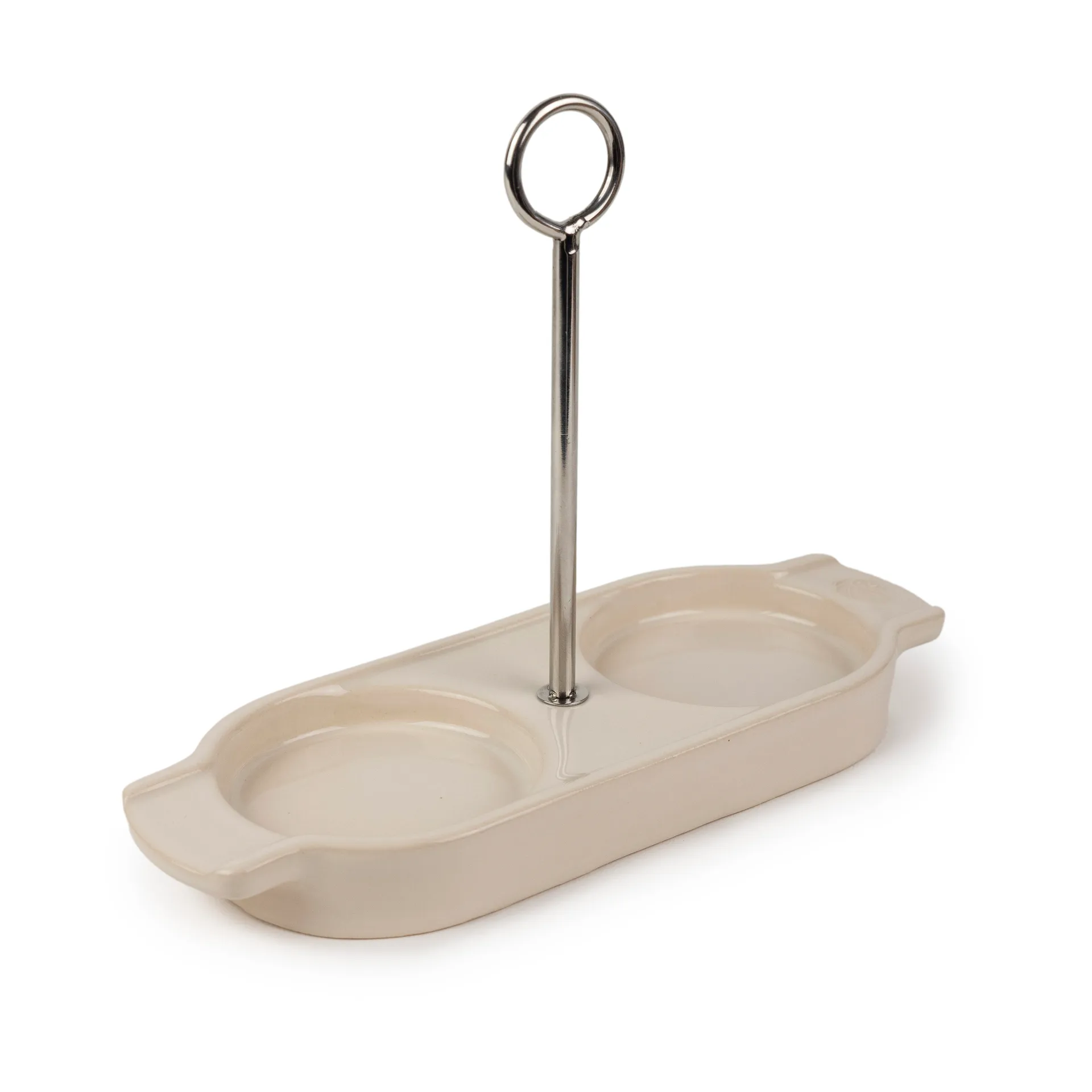 Linea kværnholder med håndtag, Ecru Peugeot