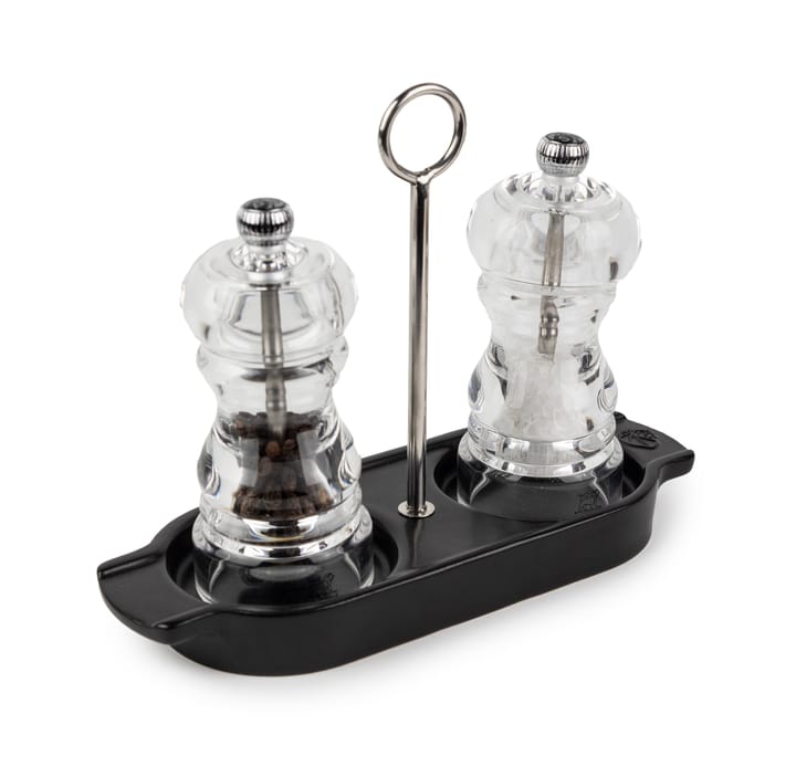 Linea kværnholder med håndtag, Satin black Peugeot