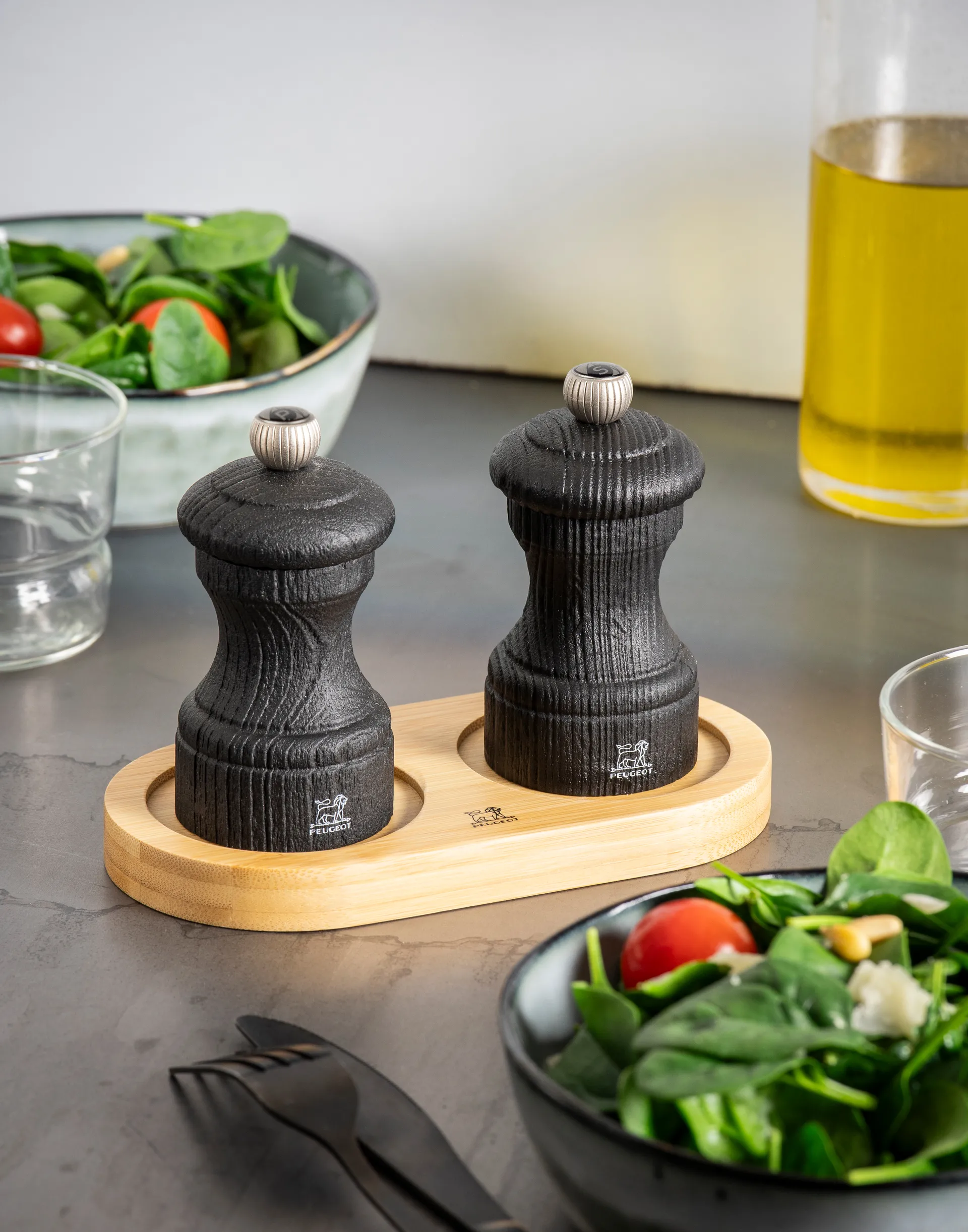 Linea kværnholder uden håndtag, Natural Peugeot