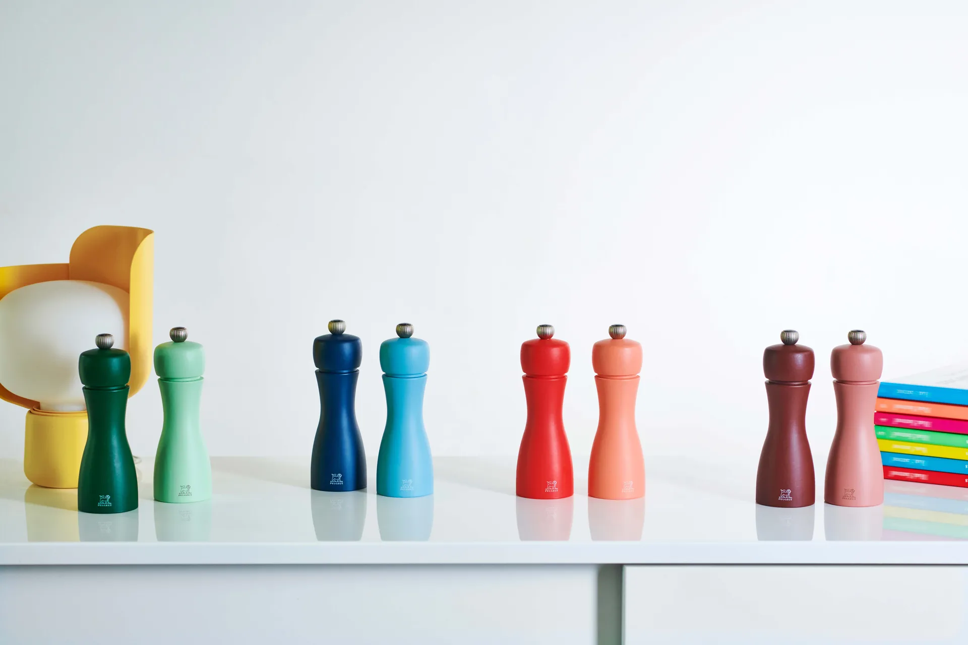 Tahiti sæt Fire salt- og peberkværn 15 cm, Bricks & flame Peugeot