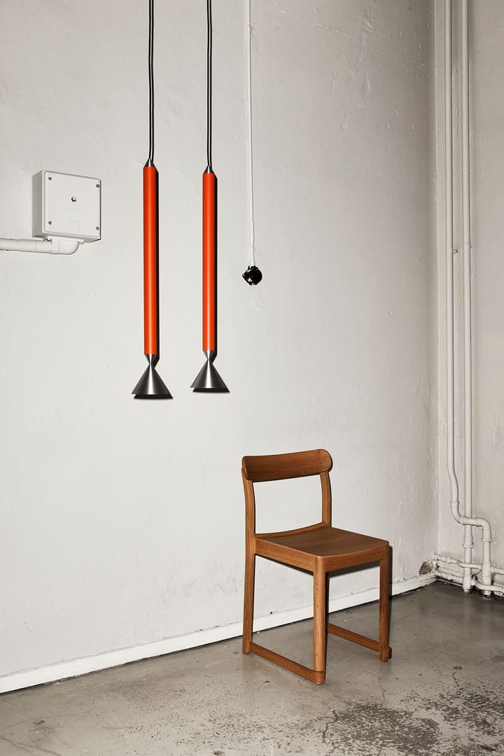 Apollo 59 pendel, Red orange-aluminium Pholc