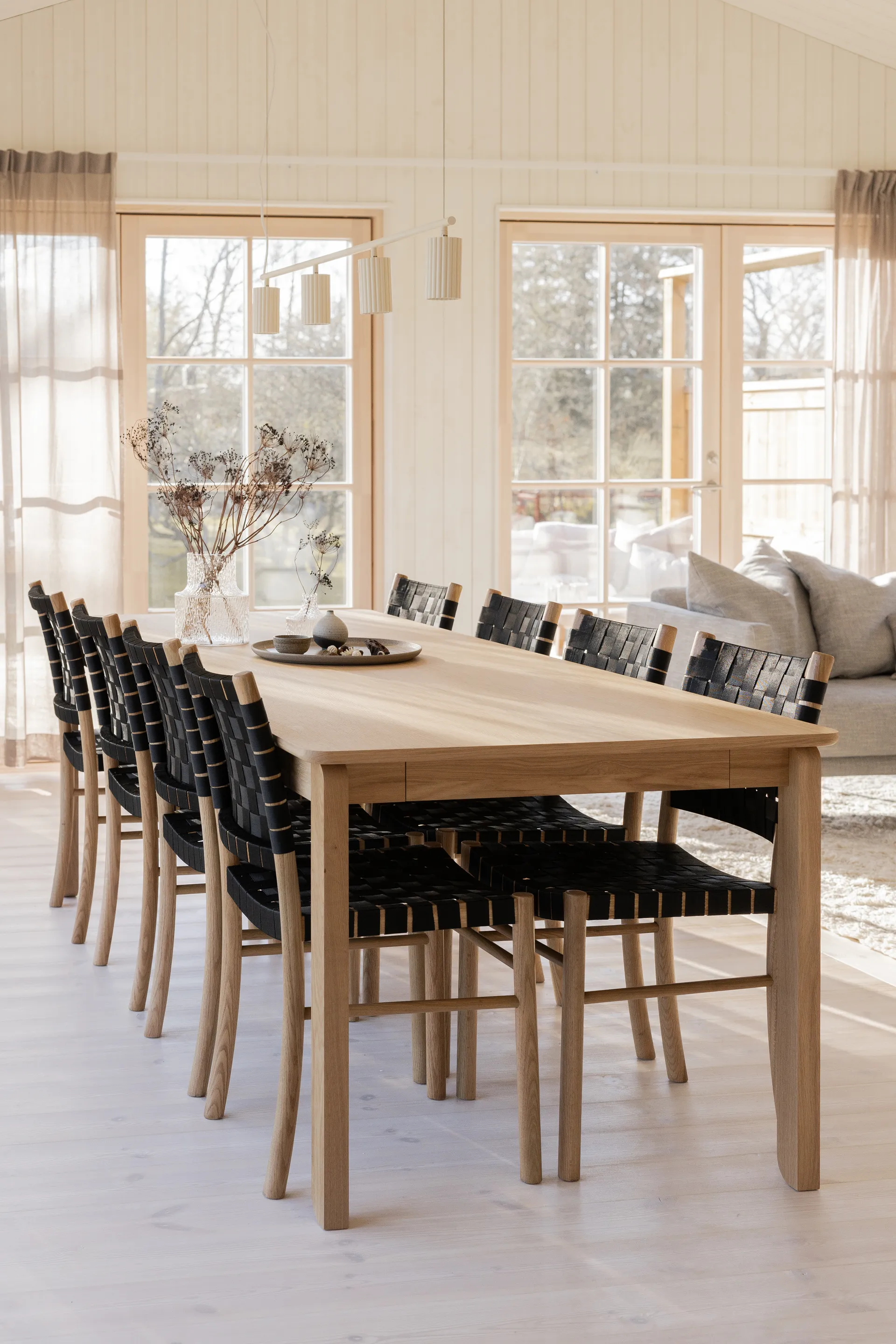 Donna Line 120 loftslampe, Linen Pholc