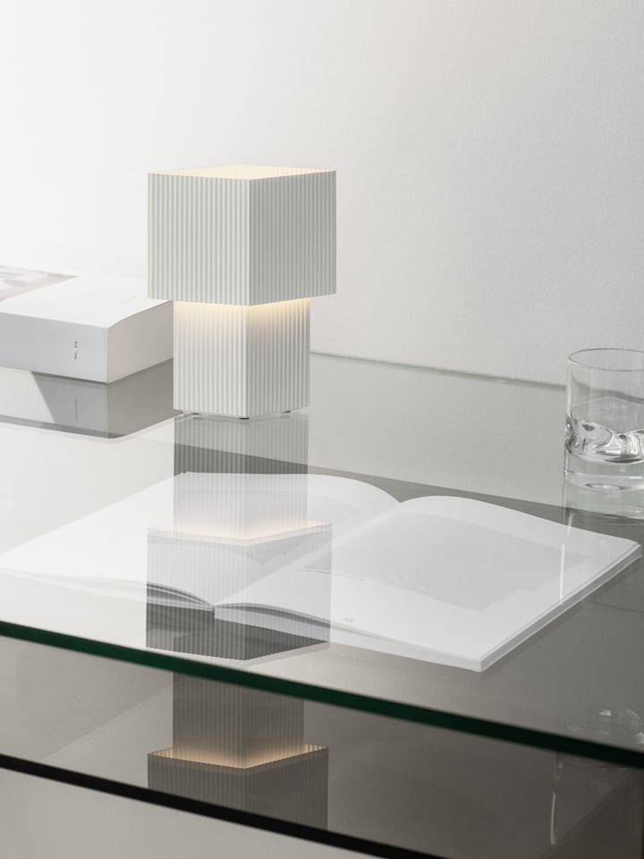 Romb Mini portable bordlampe 19 cm, Bomuld Pholc