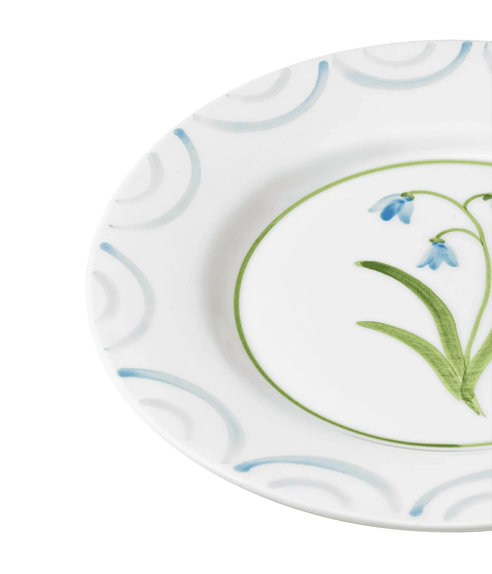 Cottage Flower tallerken, Light Blue, 28 cm Pick a Poppy