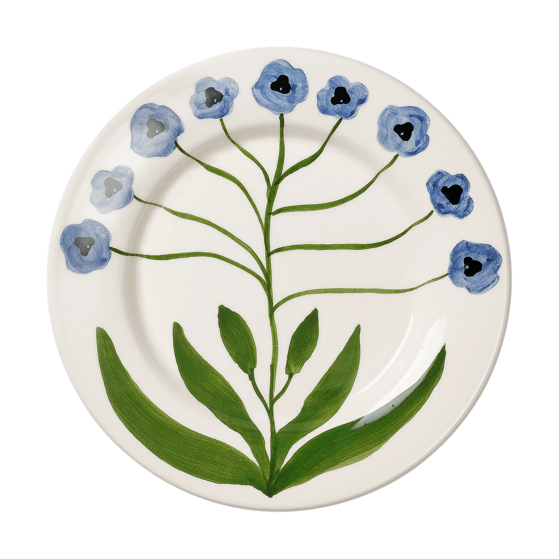 Madelen Möllard Pansy salattallerken, Blue, 22 cm Pick a Poppy