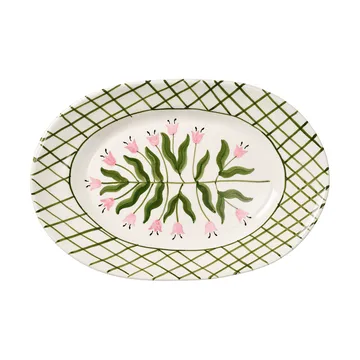 Madelen Möllard Tulip serveringsfad - Green, 38,5 cm - Pick a Poppy