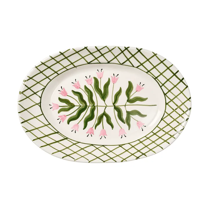 Madelen Möllard Tulip serveringsfad - Green, 38,5 cm - Pick a Poppy
