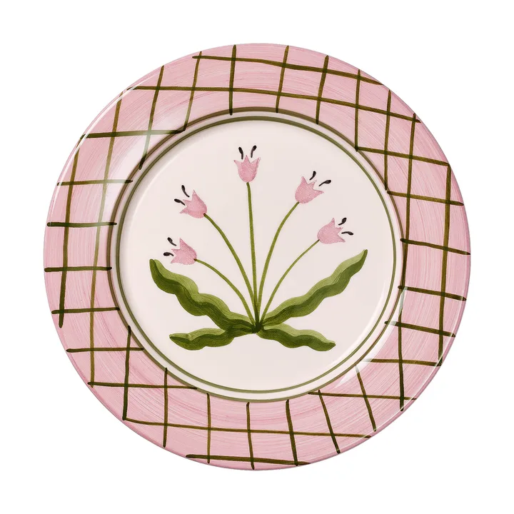 Madelen Möllard Tulip tallerken - Pink, 28 cm - Pick a Poppy