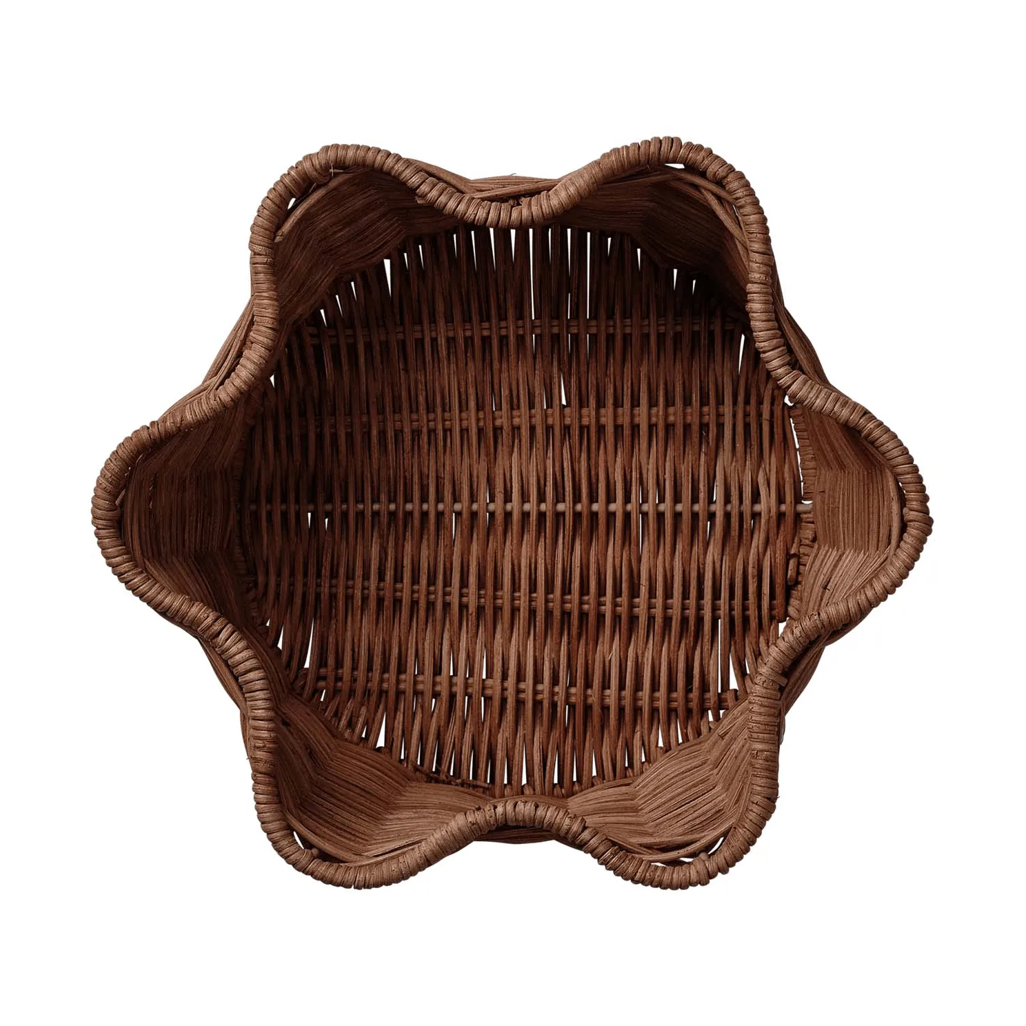 Rattan Round kurv, Dark brown, 23 cm Pick a Poppy