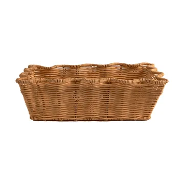Scallop Rattan kurv - Natural, 20x30 cm - Pick a Poppy