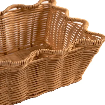 Scallop Rattan kurv - Natural, 20x30 cm - Pick a Poppy