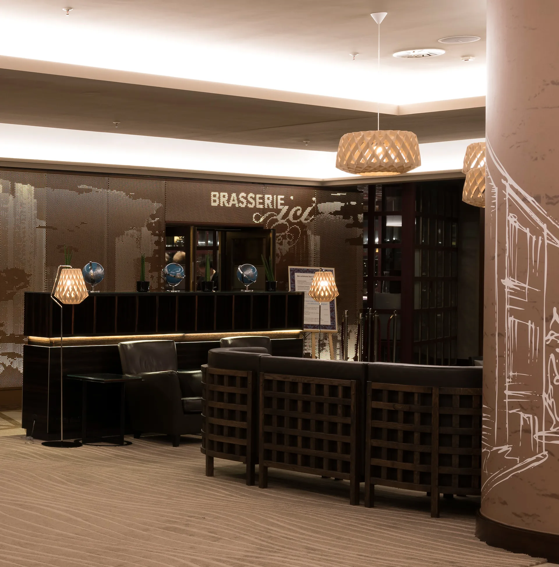 Pilke Signature gulvlampe Ø28 cm, Birk Pilke