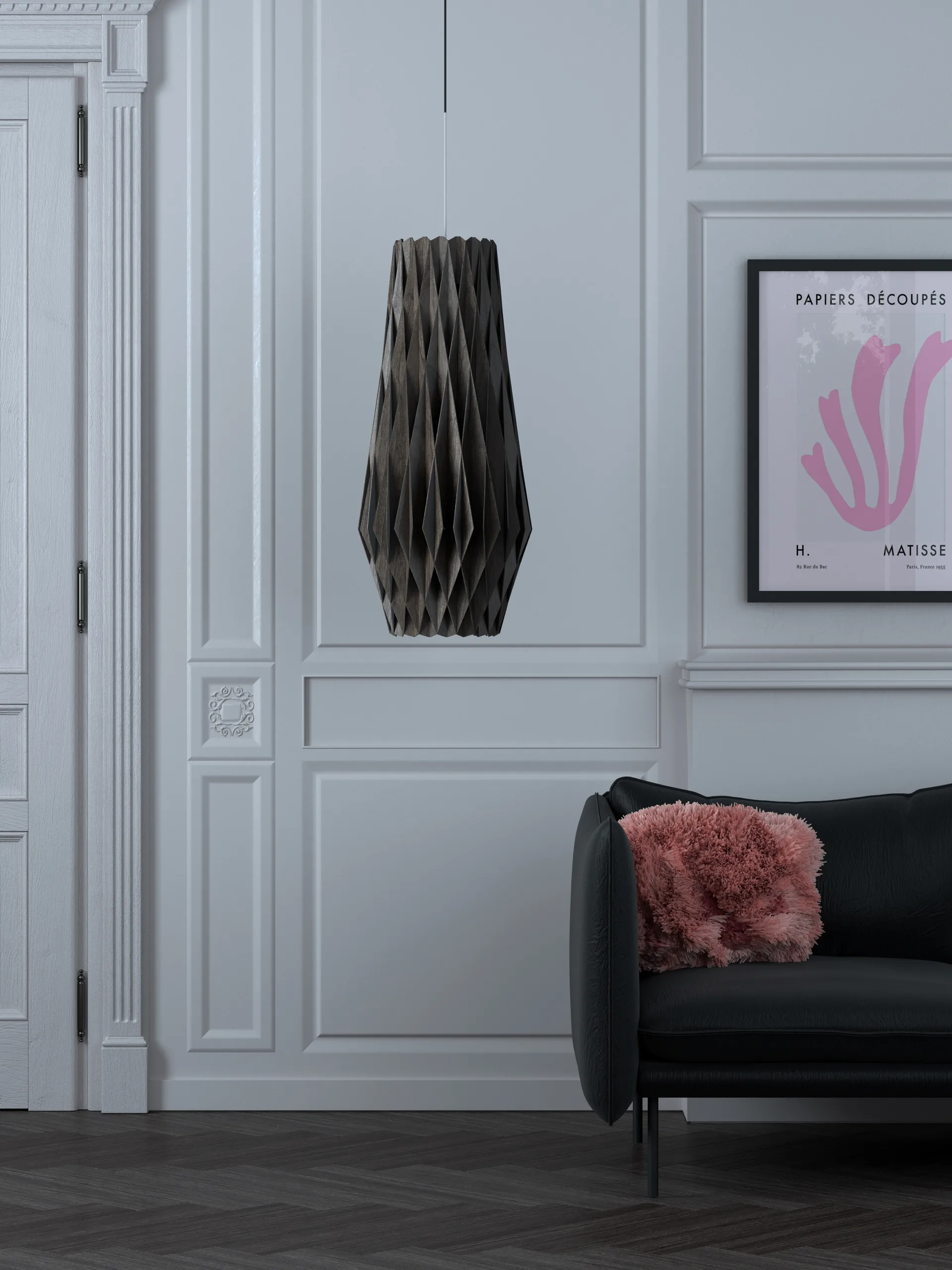 Pilke Signature pendel 30/70 cm, Sort Pilke