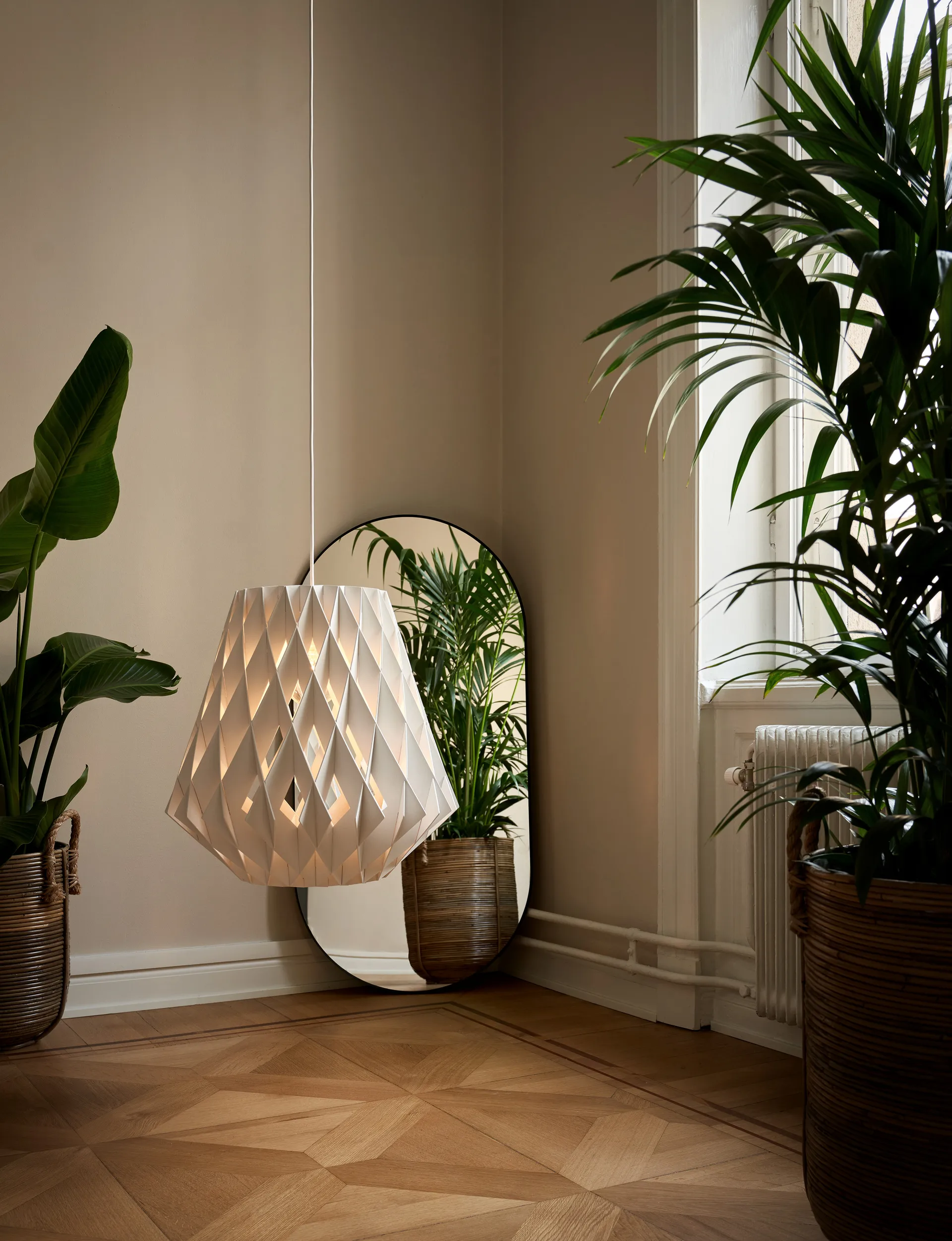 Pilke Signature pendel Ø50 cm, Hvid Pilke