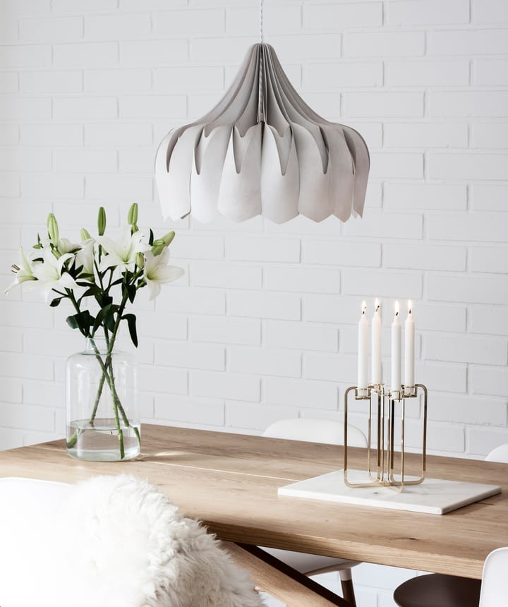 Pioni pendel L Ø52 cm, Hvid Pilke
