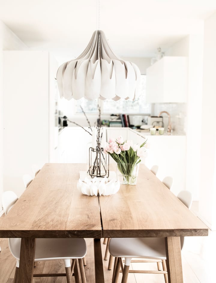 Pioni pendel L Ø52 cm, Hvid Pilke