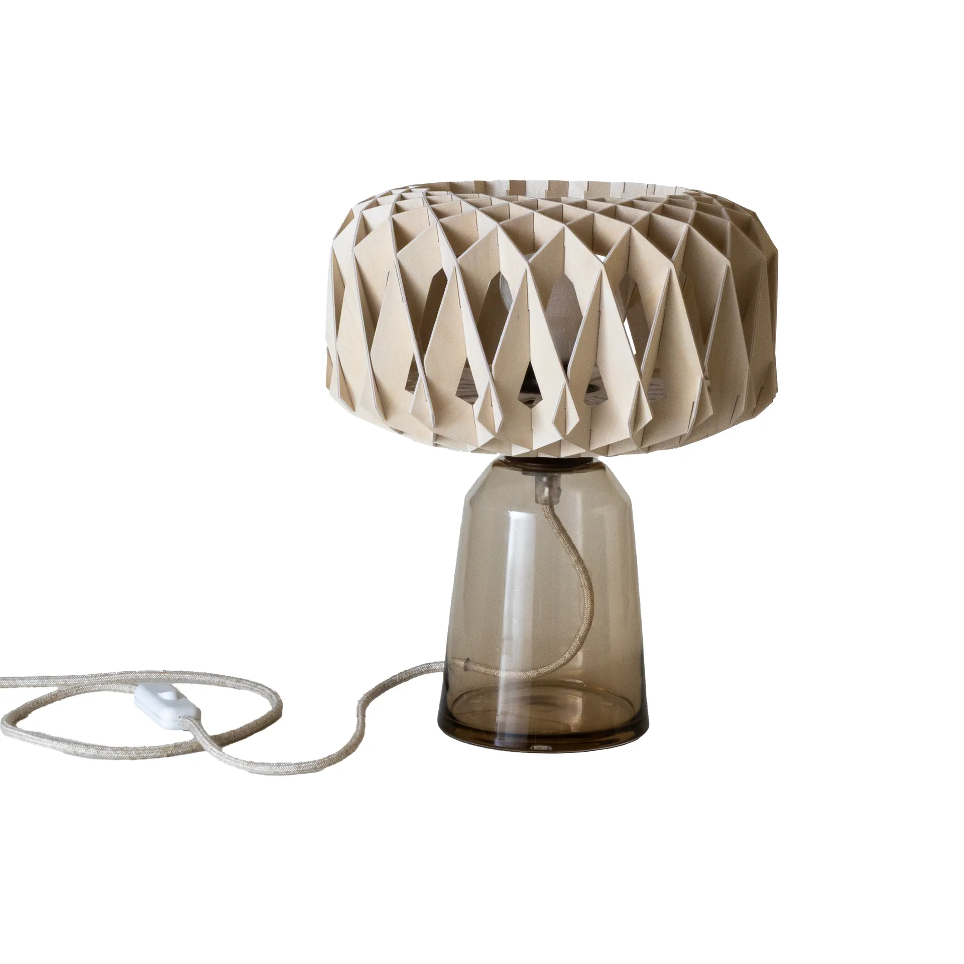 Signature 25 bordlampe, Amber-birk, Ø28x34 cm Pilke