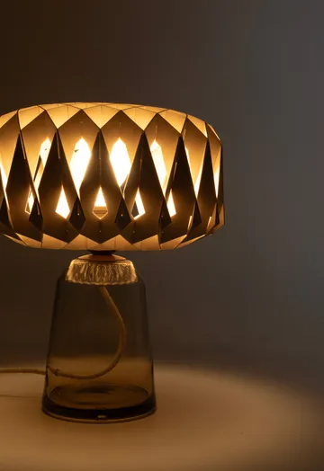 Signature 25 bordlampe - Amber-birk, Ø28x34 cm - Pilke