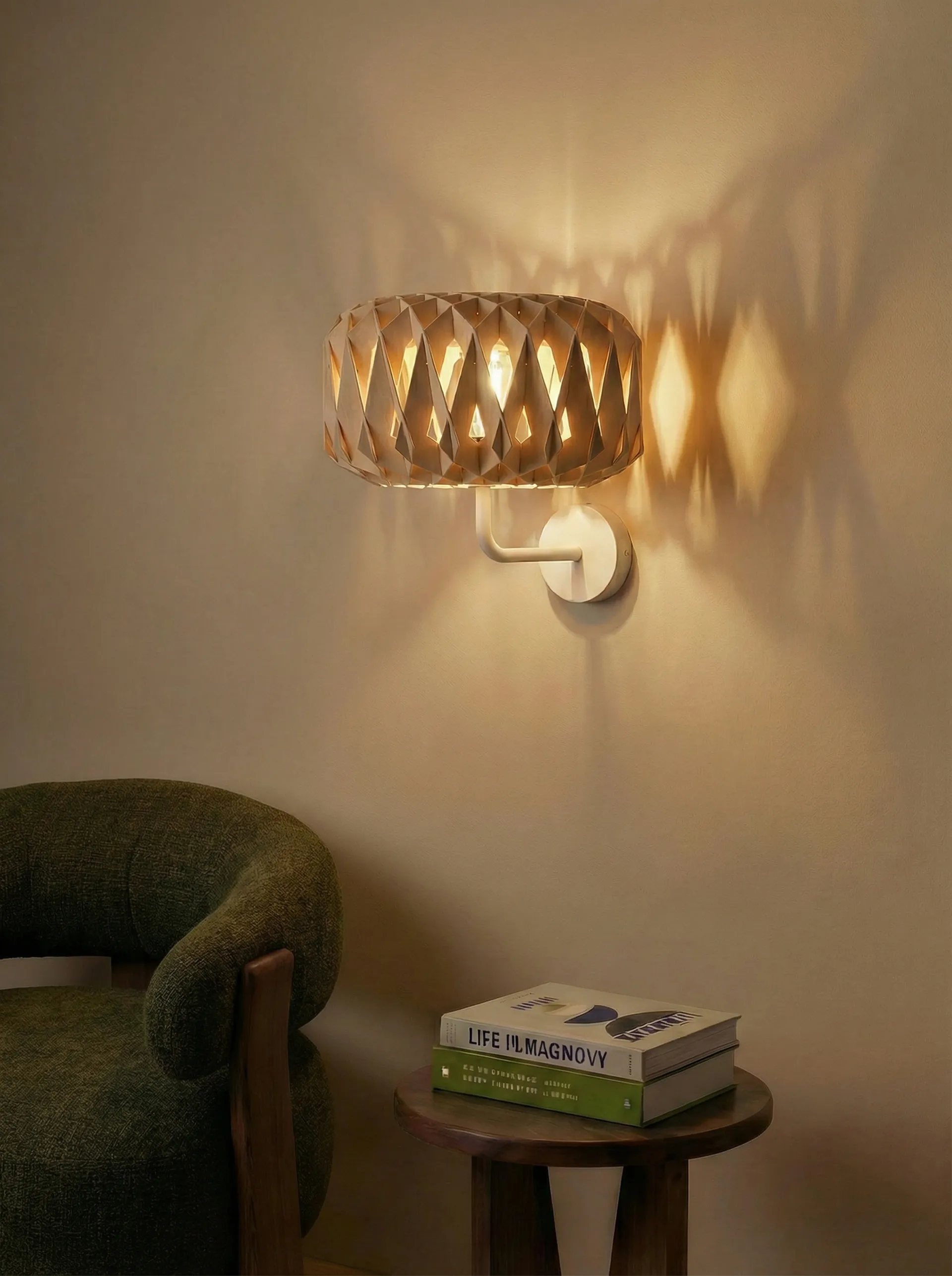 Signature 25 væglampe, Birk, Ø28×15,5 cm Pilke