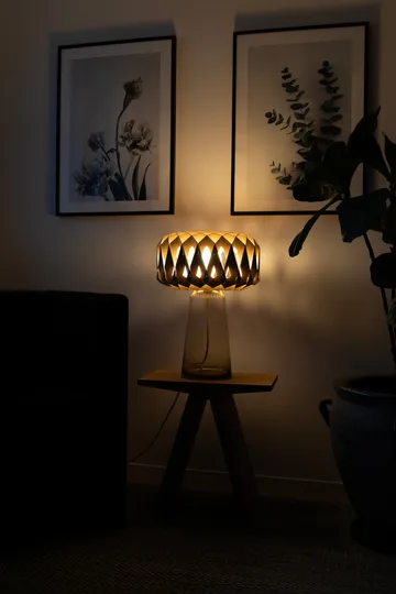 Signature 35 bordlampe - Amber-birk, Ø36,5x53 cm - Pilke