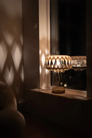 Signature 35 bordlampe - Amber-birk, Ø36,5x53 cm - Pilke