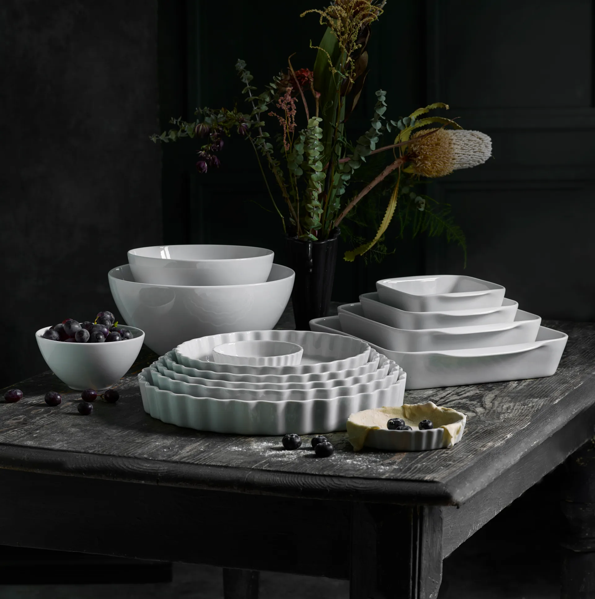 Pillivuyt Quartet tallerken, hvid, 17x17 cm Pillivuyt