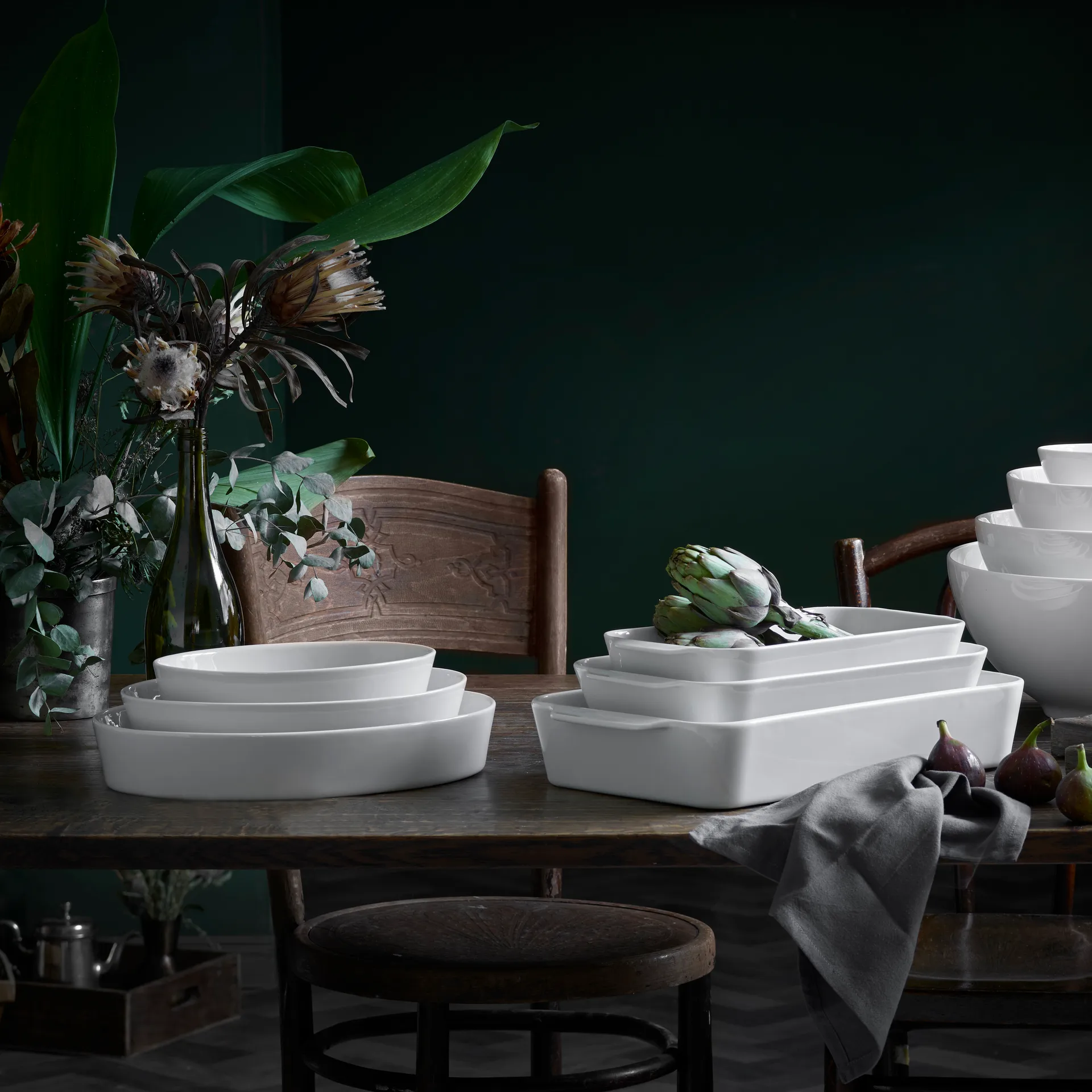 Pillivuyt tallerken, oval, Medium Pillivuyt