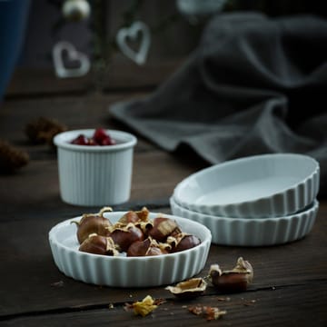 Pillivuyt tærteform, rund, hvid - Ø 11 cm - Pillivuyt