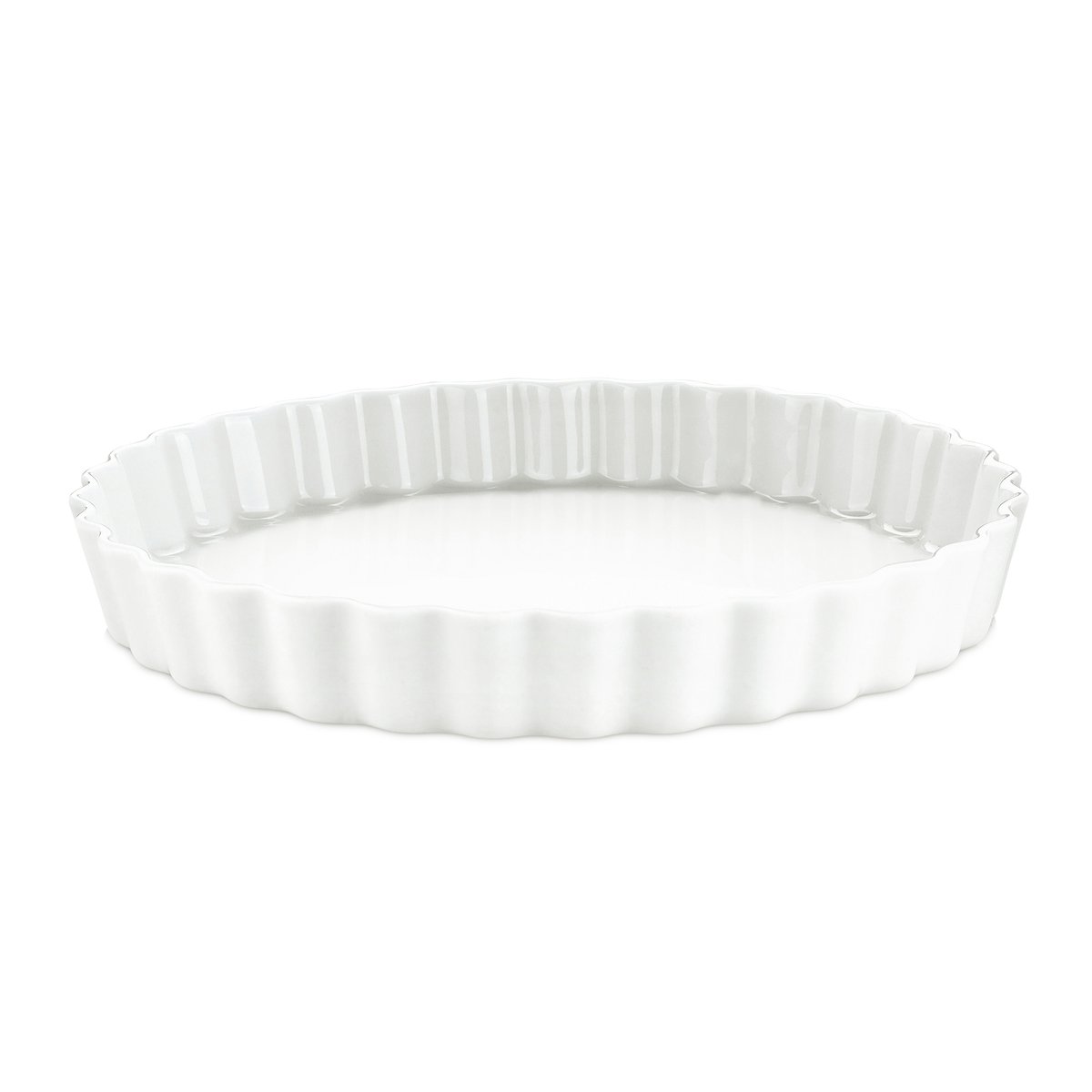 Pillivuyt tærteform, rund, hvid Ø 27,5 cm | Skandinavisk Design | Tærteforme | Hvid