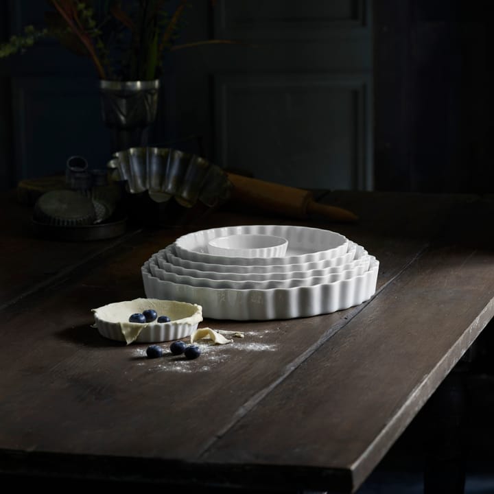Pillivuyt tærteform, rund, hvid - Ø 29 cm - Pillivuyt