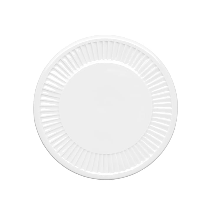 Plissé serveringstallerken Ø 15 cm - Hvid - Pillivuyt