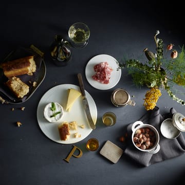 Plissé serveringstallerken Ø 15 cm - Hvid - Pillivuyt